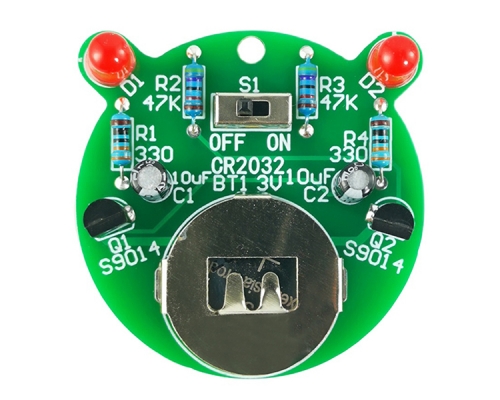 DIY Kit Automatic Flashing LED Lamp Self-excited Multivibrator Circuit Electronic Soldering Kits
